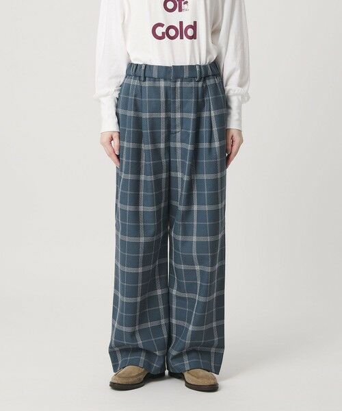 BEAUTY&YOUTH UNITED ARROWS / ビューティー&ユース ユナイテッドアローズ チノ・ワークパンツ | 【WEB限定】裏起毛ウィンドウペン タックワイドパンツ ウォッシャブル | 詳細23