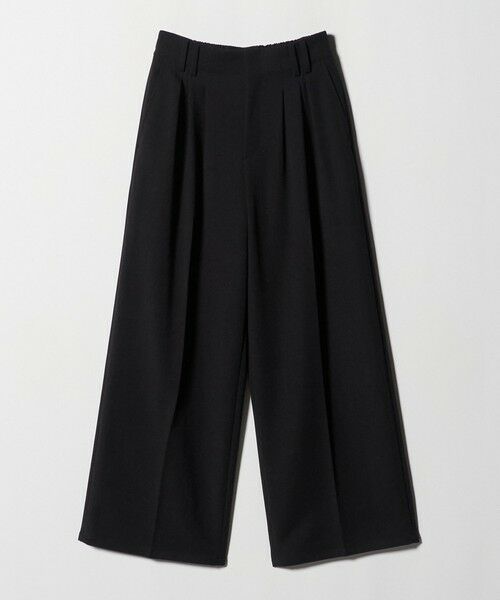 BEAUTY&YOUTH UNITED ARROWS / ビューティー&ユース ユナイテッドアローズ スラックス・ドレスパンツ | 【WEB限定 Wardrobe DAILY MINIMAL】ウールライク ランダムタック ワイドパンツ ウォッシャブル | 詳細4