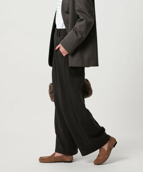 BEAUTY&YOUTH UNITED ARROWS / ビューティー&ユース ユナイテッドアローズ スラックス・ドレスパンツ | 【WEB限定 Wardrobe DAILY MINIMAL】ウールライク ランダムタック ワイドパンツ ウォッシャブル | 詳細2