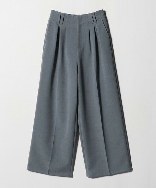 BEAUTY&YOUTH UNITED ARROWS / ビューティー&ユース ユナイテッドアローズ スラックス・ドレスパンツ | 【WEB限定 Wardrobe DAILY MINIMAL】ウールライク ランダムタック ワイドパンツ ウォッシャブル | 詳細15