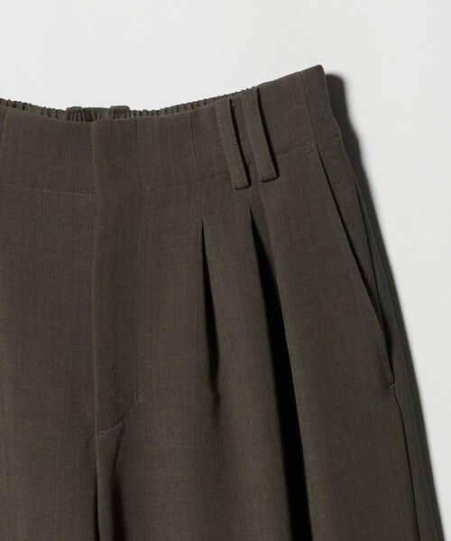BEAUTY&YOUTH UNITED ARROWS / ビューティー&ユース ユナイテッドアローズ スラックス・ドレスパンツ | 【WEB限定 Wardrobe DAILY MINIMAL】ウールライク ランダムタック ワイドパンツ ウォッシャブル | 詳細25