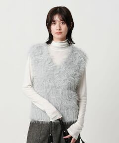 BEAUTY&YOUTH UNITED ARROWS / ビューティー&ユース ユナイテッドアローズ ニット・セーター | 【WEB限定】フェザーヤーン ラメニット 2WAYベスト