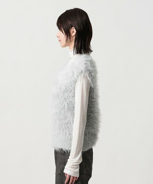 BEAUTY&YOUTH UNITED ARROWS / ビューティー&ユース ユナイテッドアローズ ニット・セーター | 【WEB限定】フェザーヤーン ラメニット 2WAYベスト | 詳細6