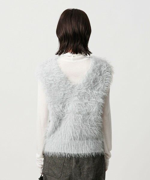 BEAUTY&YOUTH UNITED ARROWS / ビューティー&ユース ユナイテッドアローズ ニット・セーター | 【WEB限定】フェザーヤーン ラメニット 2WAYベスト | 詳細9