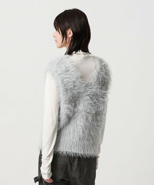 BEAUTY&YOUTH UNITED ARROWS / ビューティー&ユース ユナイテッドアローズ ニット・セーター | 【WEB限定】フェザーヤーン ラメニット 2WAYベスト | 詳細4