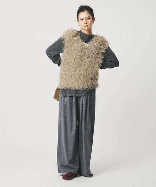 BEAUTY&YOUTH UNITED ARROWS / ビューティー&ユース ユナイテッドアローズ ニット・セーター | 【WEB限定】フェザーヤーン ラメニット 2WAYベスト | 詳細23