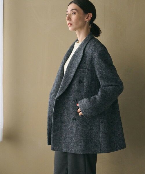 BEAUTY&YOUTH UNITED ARROWS / ビューティー&ユース ユナイテッドアローズ テーラードジャケット | 毛ブレンド ヘリンボーン ジャケットコート | 詳細2