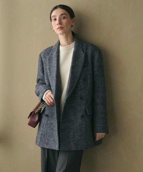 BEAUTY & YOUTH UNITED ARROWS/ビューティー&ユース ユナイテッドアローズ 毛ブレンド ヘリンボーンジャケット DK. GRAY M BEAUTY & YOUTH UNITED ARROWS/ビューティー&ユース ユナイテッドアローズ 毛ブレンド ヘリンボーンジャケット DK. GRAY M