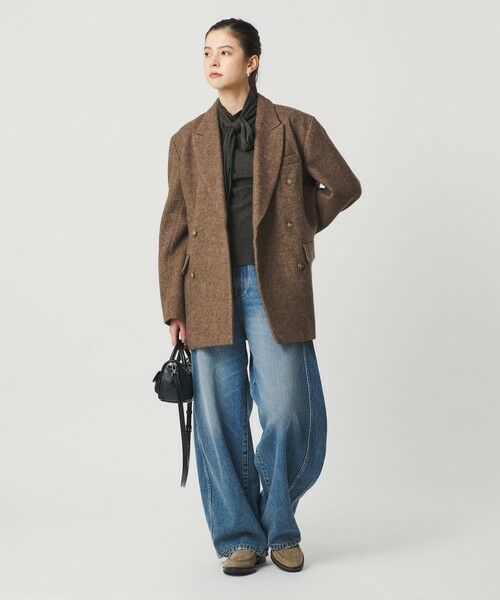 BEAUTY&YOUTH UNITED ARROWS / ビューティー&ユース ユナイテッドアローズ テーラードジャケット | 毛ブレンド ヘリンボーン ジャケットコート | 詳細17