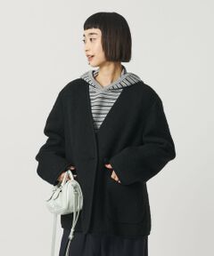 BEAUTY&YOUTH UNITED ARROWS / ビューティー&ユース ユナイテッドアローズ ノーカラージャケット | シャギー ノーカラージャケットコート