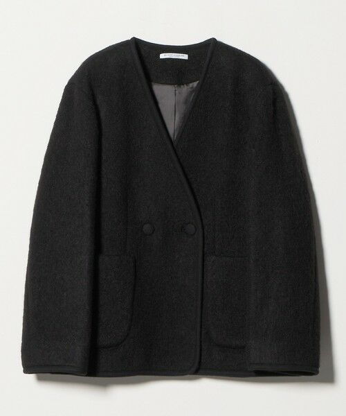 BEAUTY&YOUTH UNITED ARROWS / ビューティー&ユース ユナイテッドアローズ ノーカラージャケット | シャギー ノーカラージャケットコート | 詳細5