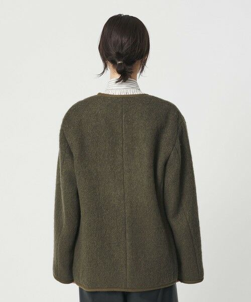 BEAUTY&YOUTH UNITED ARROWS / ビューティー&ユース ユナイテッドアローズ ノーカラージャケット | シャギー ノーカラージャケットコート | 詳細15