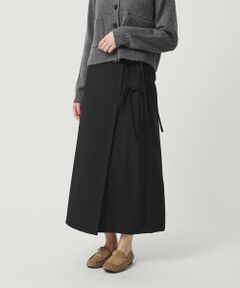 BEAUTY&YOUTH UNITED ARROWS / ビューティー&ユース ユナイテッドアローズ ロング・マキシ丈スカート | ツイル リボン ラップスカート