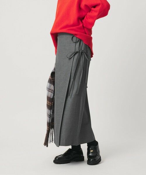 BEAUTY&YOUTH UNITED ARROWS / ビューティー&ユース ユナイテッドアローズ ロング・マキシ丈スカート | ツイル リボン ラップスカート | 詳細8