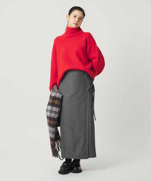 BEAUTY&YOUTH UNITED ARROWS / ビューティー&ユース ユナイテッドアローズ ロング・マキシ丈スカート | ツイル リボン ラップスカート | 詳細9