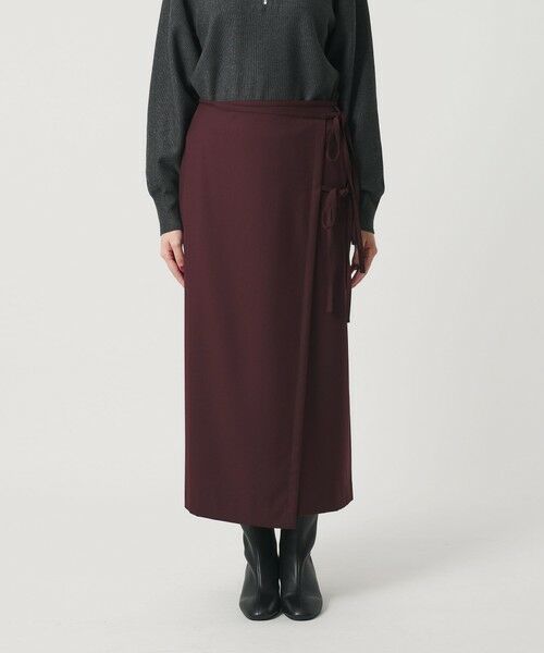 BEAUTY&YOUTH UNITED ARROWS / ビューティー&ユース ユナイテッドアローズ ロング・マキシ丈スカート | ツイル リボン ラップスカート | 詳細23