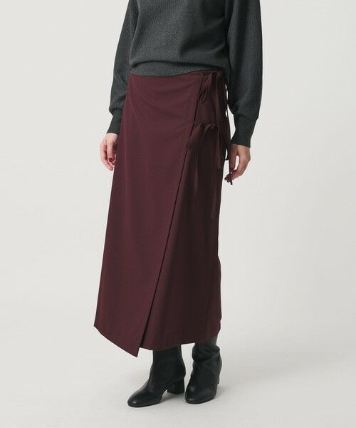 BEAUTY&YOUTH UNITED ARROWS / ビューティー&ユース ユナイテッドアローズ ロング・マキシ丈スカート | ツイル リボン ラップスカート | 詳細21