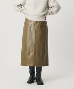 BEAUTY&YOUTH UNITED ARROWS / ビューティー&ユース ユナイテッドアローズ ミニ・ひざ丈スカート | レザーライク Aラインスカート