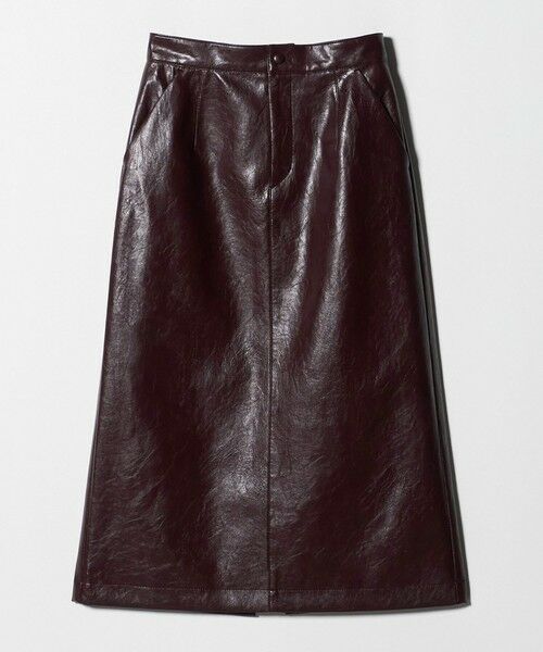 BEAUTY&YOUTH UNITED ARROWS / ビューティー&ユース ユナイテッドアローズ ミニ・ひざ丈スカート | レザーライク Aラインスカート | 詳細7