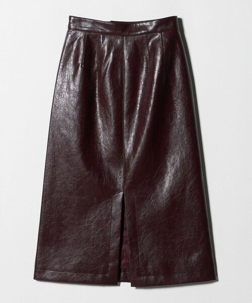 BEAUTY&YOUTH UNITED ARROWS / ビューティー&ユース ユナイテッドアローズ ミニ・ひざ丈スカート | レザーライク Aラインスカート | 詳細8