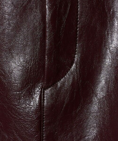 BEAUTY&YOUTH UNITED ARROWS / ビューティー&ユース ユナイテッドアローズ ミニ・ひざ丈スカート | レザーライク Aラインスカート | 詳細10