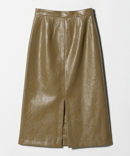 BEAUTY&YOUTH UNITED ARROWS / ビューティー&ユース ユナイテッドアローズ ミニ・ひざ丈スカート | レザーライク Aラインスカート | 詳細15