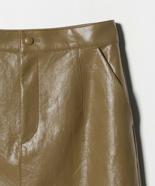 BEAUTY&YOUTH UNITED ARROWS / ビューティー&ユース ユナイテッドアローズ ミニ・ひざ丈スカート | レザーライク Aラインスカート | 詳細16