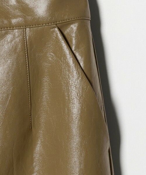 BEAUTY&YOUTH UNITED ARROWS / ビューティー&ユース ユナイテッドアローズ ミニ・ひざ丈スカート | レザーライク Aラインスカート | 詳細17