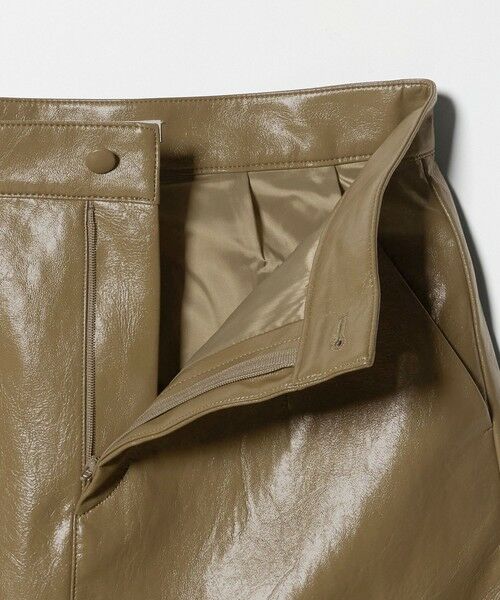 BEAUTY&YOUTH UNITED ARROWS / ビューティー&ユース ユナイテッドアローズ ミニ・ひざ丈スカート | レザーライク Aラインスカート | 詳細18