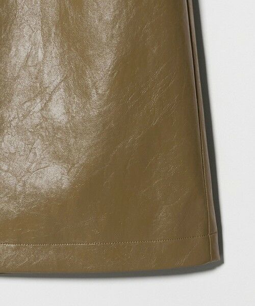 BEAUTY&YOUTH UNITED ARROWS / ビューティー&ユース ユナイテッドアローズ ミニ・ひざ丈スカート | レザーライク Aラインスカート | 詳細19