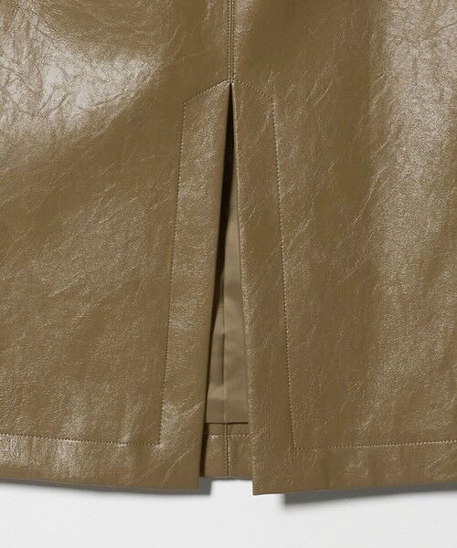 BEAUTY&YOUTH UNITED ARROWS / ビューティー&ユース ユナイテッドアローズ ミニ・ひざ丈スカート | レザーライク Aラインスカート | 詳細20