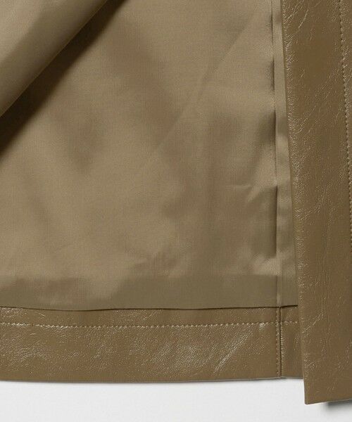 BEAUTY&YOUTH UNITED ARROWS / ビューティー&ユース ユナイテッドアローズ ミニ・ひざ丈スカート | レザーライク Aラインスカート | 詳細21