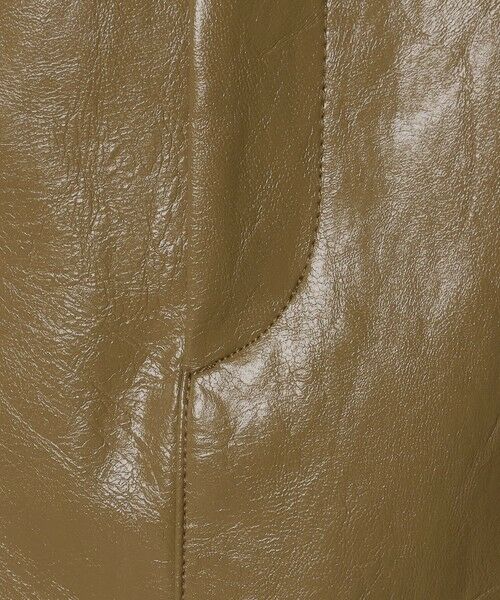 BEAUTY&YOUTH UNITED ARROWS / ビューティー&ユース ユナイテッドアローズ ミニ・ひざ丈スカート | レザーライク Aラインスカート | 詳細22