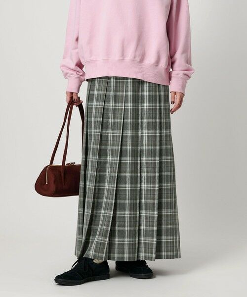 BEAUTY&YOUTH UNITED ARROWS / ビューティー&ユース ユナイテッドアローズ ロング・マキシ丈スカート | チェック プリーツロングスカート | 詳細1