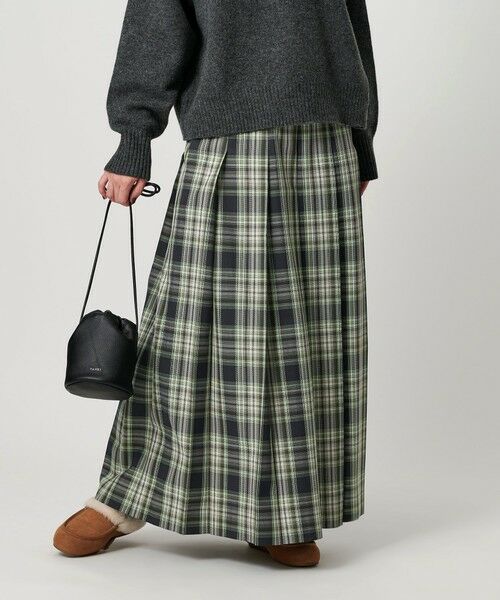 BEAUTY&YOUTH UNITED ARROWS / ビューティー&ユース ユナイテッドアローズ ロング・マキシ丈スカート | チェック プリーツロングスカート | 詳細6