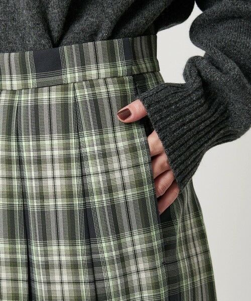 BEAUTY&YOUTH UNITED ARROWS / ビューティー&ユース ユナイテッドアローズ ロング・マキシ丈スカート | チェック プリーツロングスカート | 詳細13