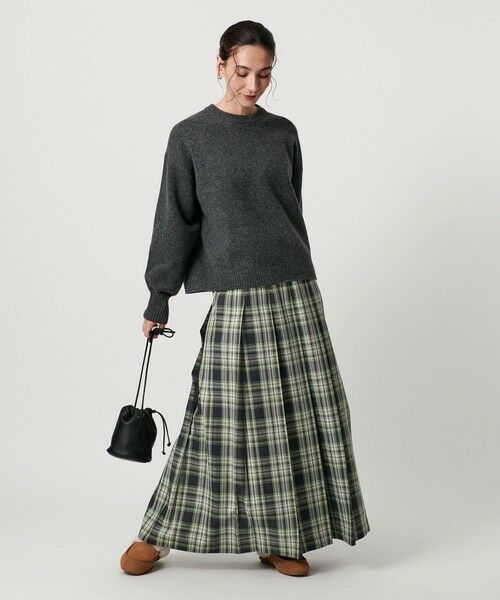 BEAUTY&YOUTH UNITED ARROWS / ビューティー&ユース ユナイテッドアローズ ロング・マキシ丈スカート | チェック プリーツロングスカート | 詳細7