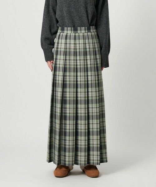 BEAUTY&YOUTH UNITED ARROWS / ビューティー&ユース ユナイテッドアローズ ロング・マキシ丈スカート | チェック プリーツロングスカート | 詳細9