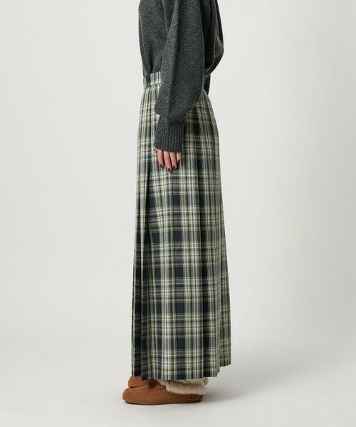 BEAUTY&YOUTH UNITED ARROWS / ビューティー&ユース ユナイテッドアローズ ロング・マキシ丈スカート | チェック プリーツロングスカート | 詳細10