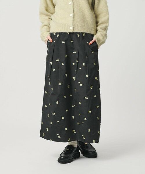 BEAUTY&YOUTH UNITED ARROWS / ビューティー&ユース ユナイテッドアローズ ロング・マキシ丈スカート | フラワージャガード スカート ウォッシャブル | 詳細5