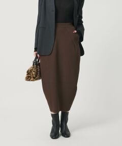 BEAUTY&YOUTH UNITED ARROWS / ビューティー&ユース ユナイテッドアローズ ミニ・ひざ丈スカート | 【WEB限定】ポリエステル コクーンニットスカート ウォッシャブル