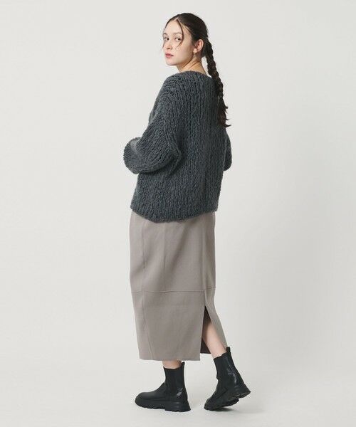 BEAUTY&YOUTH UNITED ARROWS / ビューティー&ユース ユナイテッドアローズ ミニ・ひざ丈スカート | 【WEB限定】ポリエステル コクーンニットスカート ウォッシャブル | 詳細10