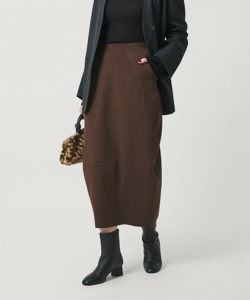 BEAUTY&YOUTH UNITED ARROWS / ビューティー&ユース ユナイテッドアローズ ミニ・ひざ丈スカート | 【WEB限定】ポリエステル コクーンニットスカート ウォッシャブル | 詳細15