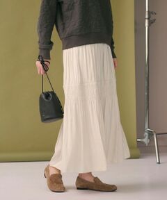 BEAUTY&YOUTH UNITED ARROWS / ビューティー&ユース ユナイテッドアローズ ロング・マキシ丈スカート | 【WEB限定】シャーリング キリカエ フレアスカート