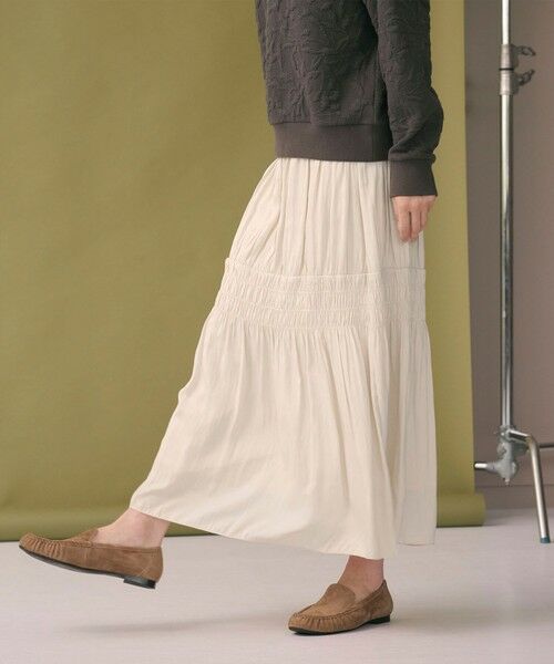 BEAUTY&YOUTH UNITED ARROWS / ビューティー&ユース ユナイテッドアローズ ロング・マキシ丈スカート | 【WEB限定】シャーリング キリカエ フレアスカート | 詳細3