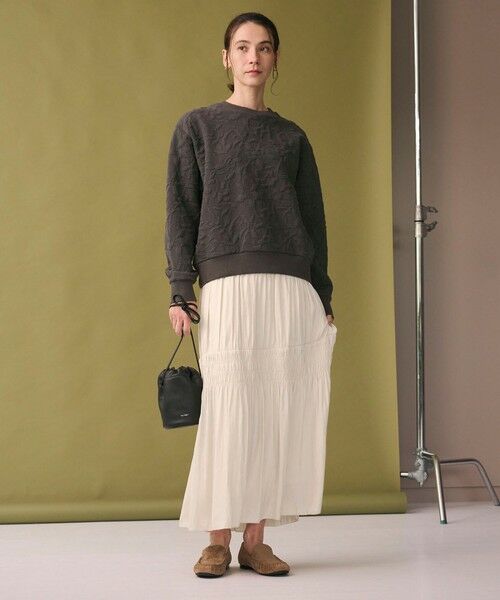 BEAUTY&YOUTH UNITED ARROWS / ビューティー&ユース ユナイテッドアローズ ロング・マキシ丈スカート | 【WEB限定】シャーリング キリカエ フレアスカート | 詳細4