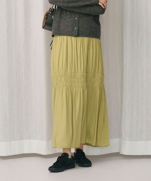 BEAUTY&YOUTH UNITED ARROWS / ビューティー&ユース ユナイテッドアローズ ロング・マキシ丈スカート | 【WEB限定】シャーリング キリカエ フレアスカート | 詳細11