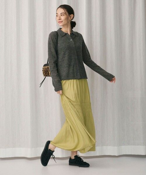 BEAUTY&YOUTH UNITED ARROWS / ビューティー&ユース ユナイテッドアローズ ロング・マキシ丈スカート | 【WEB限定】シャーリング キリカエ フレアスカート | 詳細14