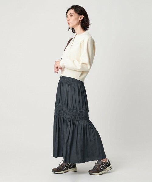 BEAUTY&YOUTH UNITED ARROWS / ビューティー&ユース ユナイテッドアローズ ロング・マキシ丈スカート | 【WEB限定】シャーリング キリカエ フレアスカート | 詳細21