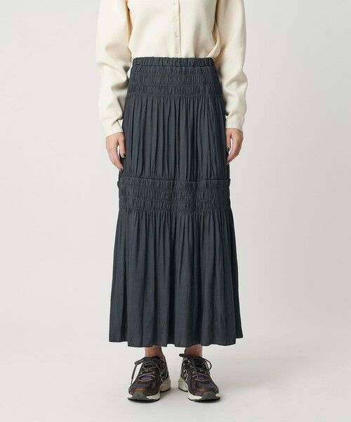 BEAUTY&YOUTH UNITED ARROWS / ビューティー&ユース ユナイテッドアローズ ロング・マキシ丈スカート | 【WEB限定】シャーリング キリカエ フレアスカート | 詳細22